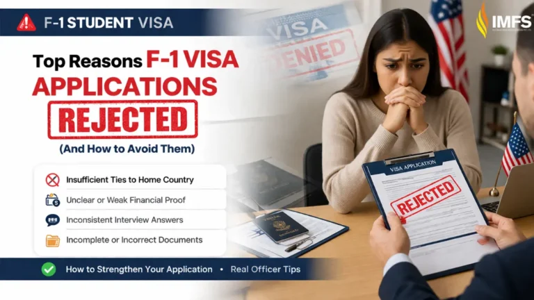 F-1 Visa Rejection - Best Study Abroad Consultants in India Visa
